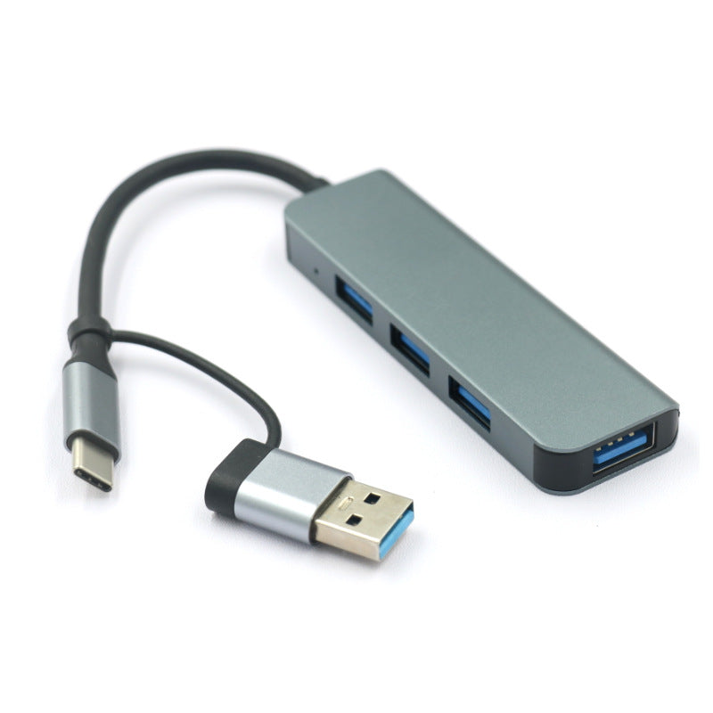 7-in-1 Dual USB-C Hub — High-Speed Multiport Adapter for Laptops & Devices