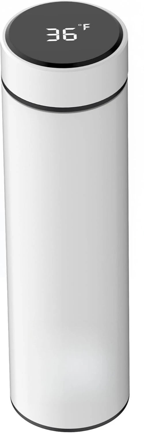 Smart LED Temperature Water Bottle – 17oz Stainless Steel
