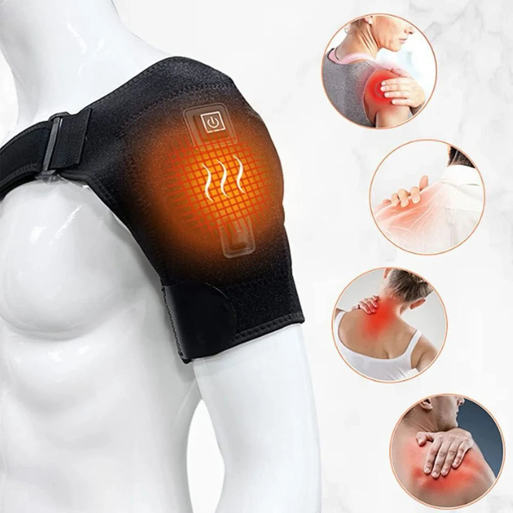 USB Heated Shoulder Brace for Injury Rehabilitation