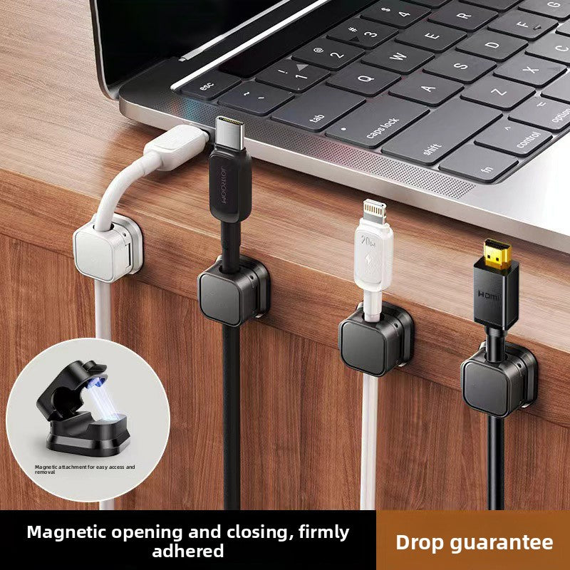 Magnetic Cable Clip Organizer for Desk & Car