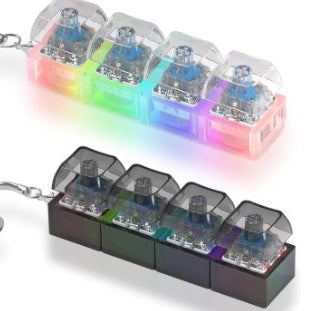 LED Light & Sound Fidget Keychain ? Press?Button Stress Relief Toy
