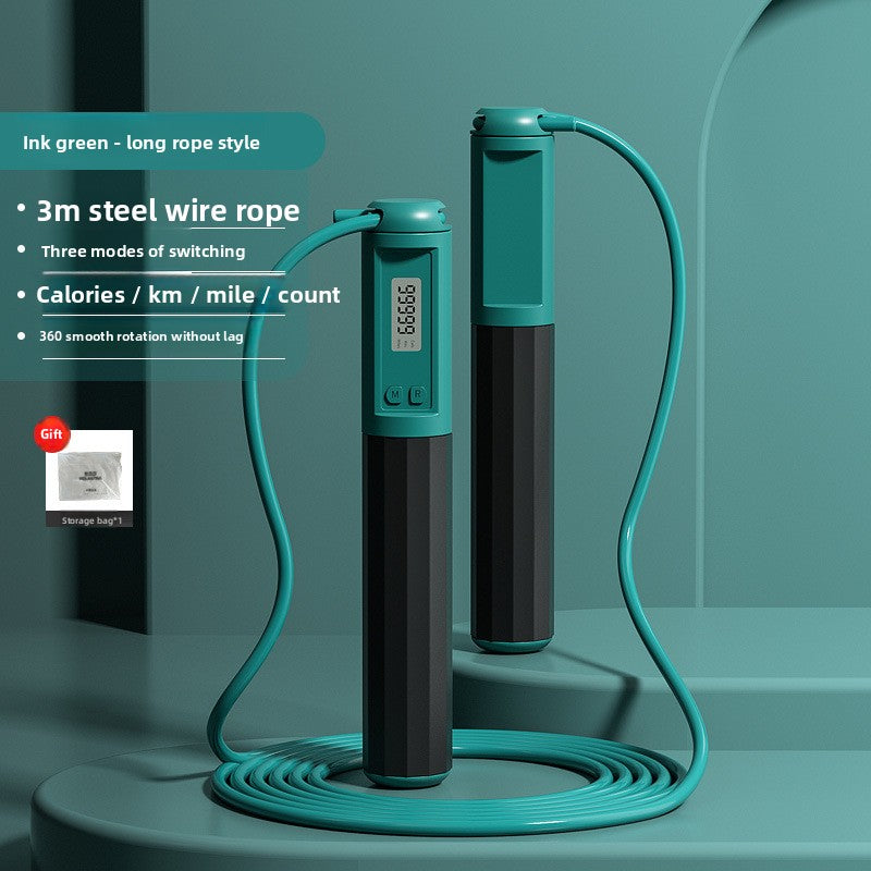 Smart Adjustable Skipping Rope with Counter – Steel Wire Jump Rope