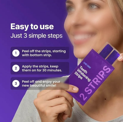 Purple Teeth Whitening Strips Kit (42 Strips)