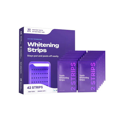 Purple Teeth Whitening Strips Kit (42 Strips)
