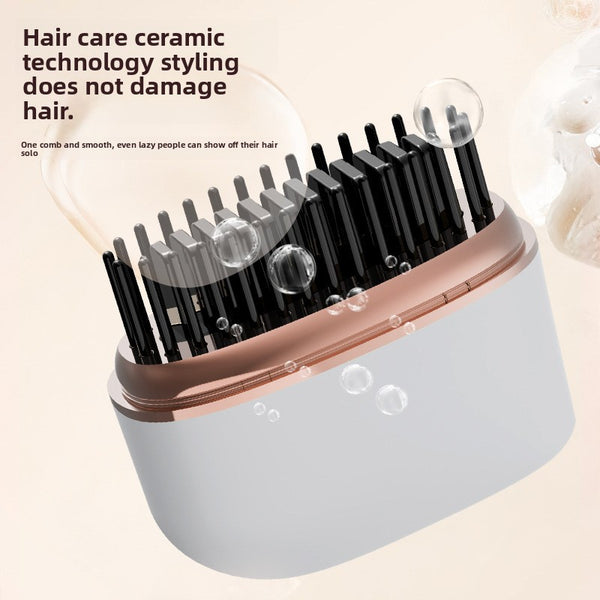 Cordless Hair Straightener & Curling Comb