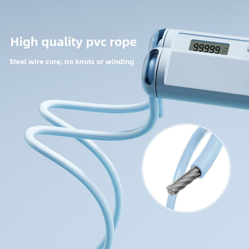 Smart Adjustable Skipping Rope with Counter – Steel Wire Jump Rope