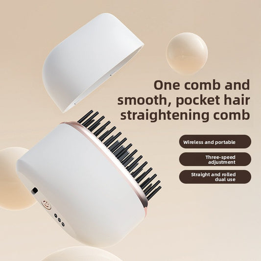 Rechargeable Wireless Hair Straightener Comb