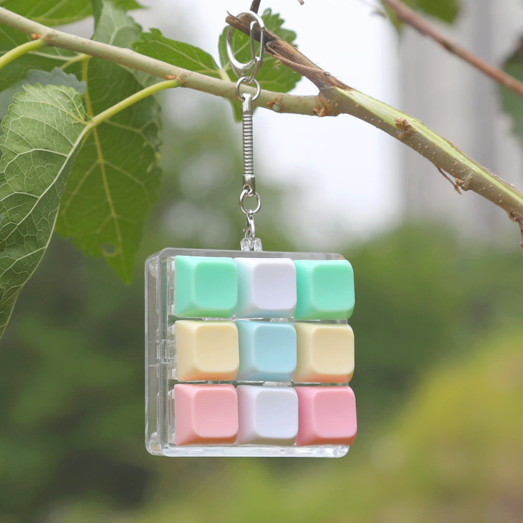 LED Light & Sound Fidget Keychain ? Press?Button Stress Relief Toy