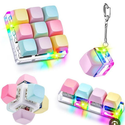 LED Light & Sound Fidget Keychain