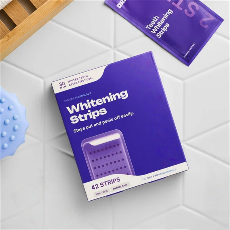 Purple Teeth Whitening Strips Kit (42 Strips)