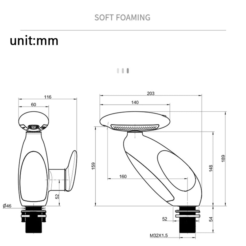 Big LED Faucet – 4-Way Water Outlet, Hot & Cold, Self-Powered by Water Flow