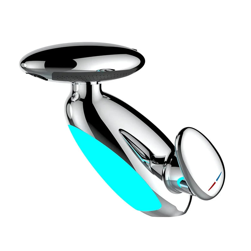 Big LED Faucet – 4-Way Water Outlet, Hot & Cold, Self-Powered by Water Flow