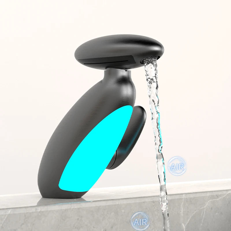 Big LED Faucet – 4-Way Water Outlet, Hot & Cold, Self-Powered by Water Flow