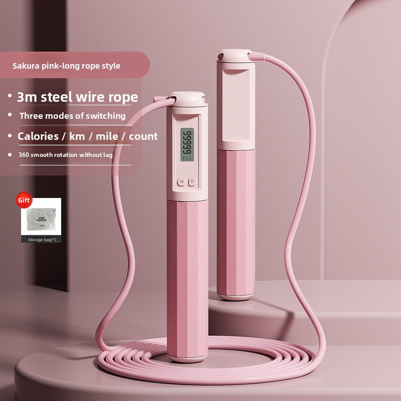 Smart Adjustable Skipping Rope with Counter – Steel Wire Jump Rope
