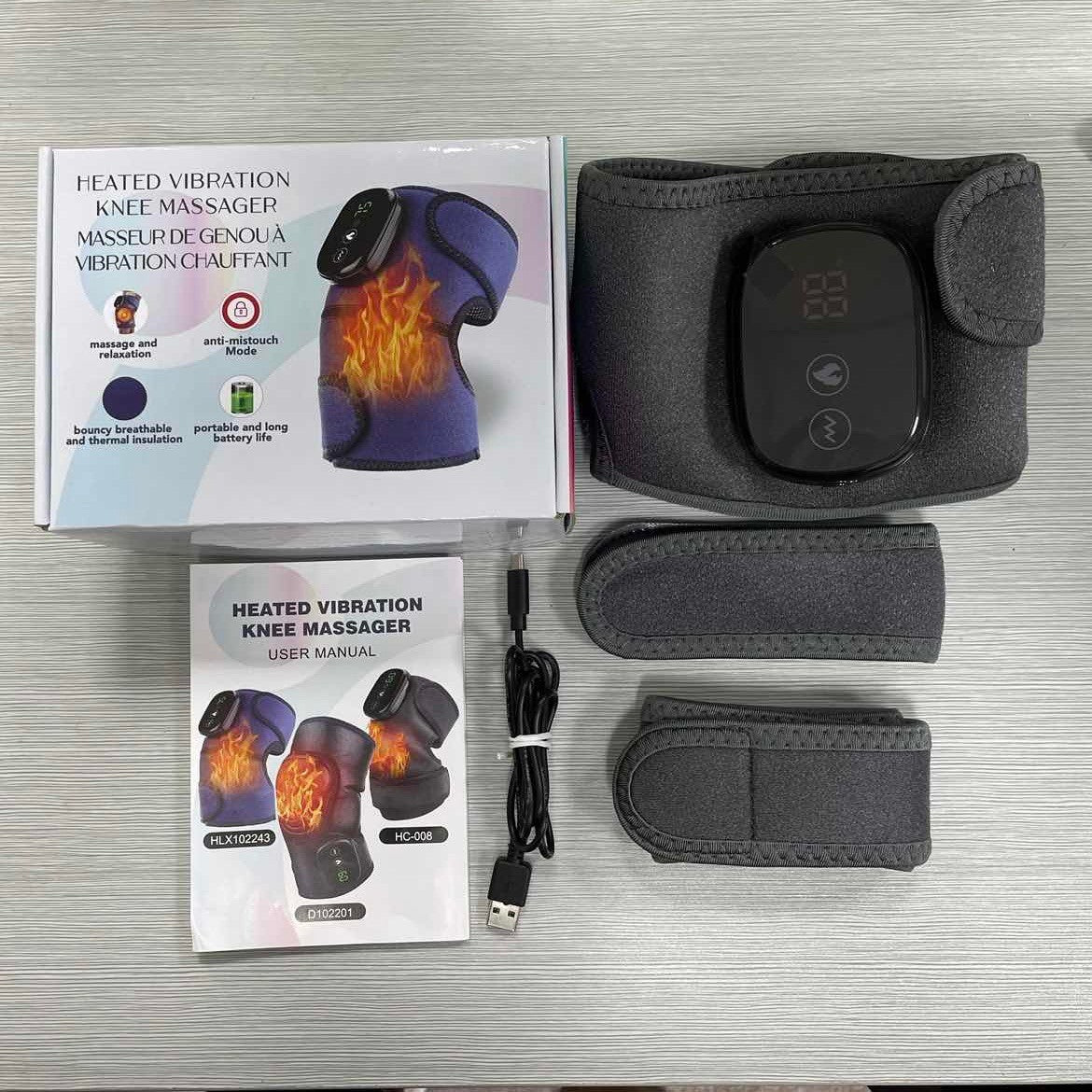 Heated Shoulder & Knee Massage Wrap