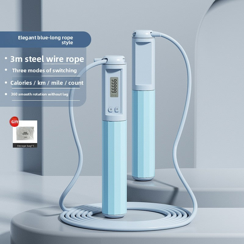 Smart Adjustable Skipping Rope with Counter – Steel Wire Jump Rope