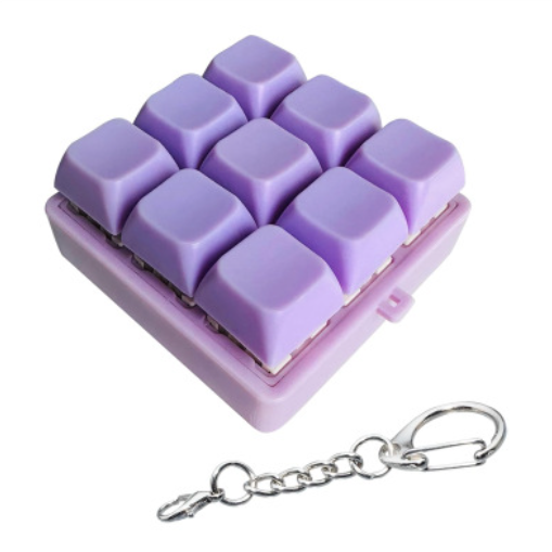 LED Light & Sound Fidget Keychain