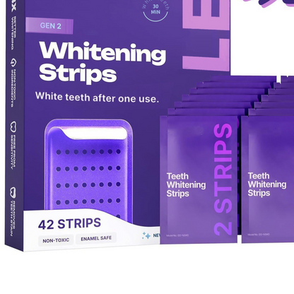 Purple Teeth Whitening Strips Kit (42 Strips)