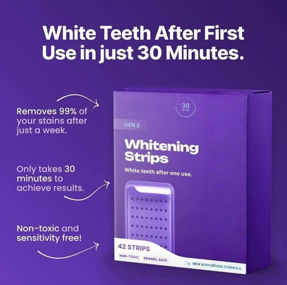 Purple Teeth Whitening Strips Kit (42 Strips)